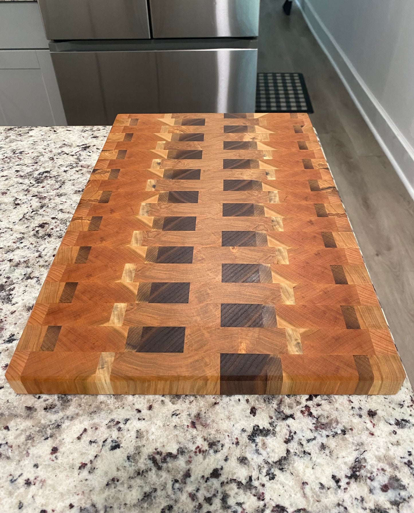 Sold - End Grain Large Alternating Cherry