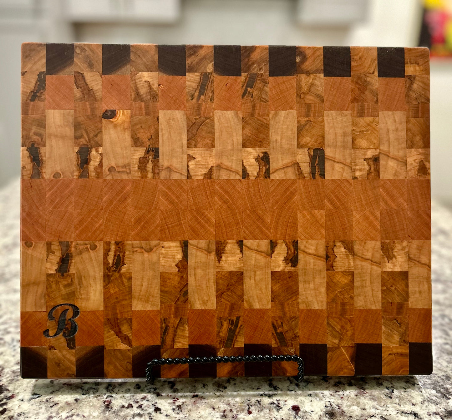Sold End Grain Borello Spalted Maple Cherry Mix