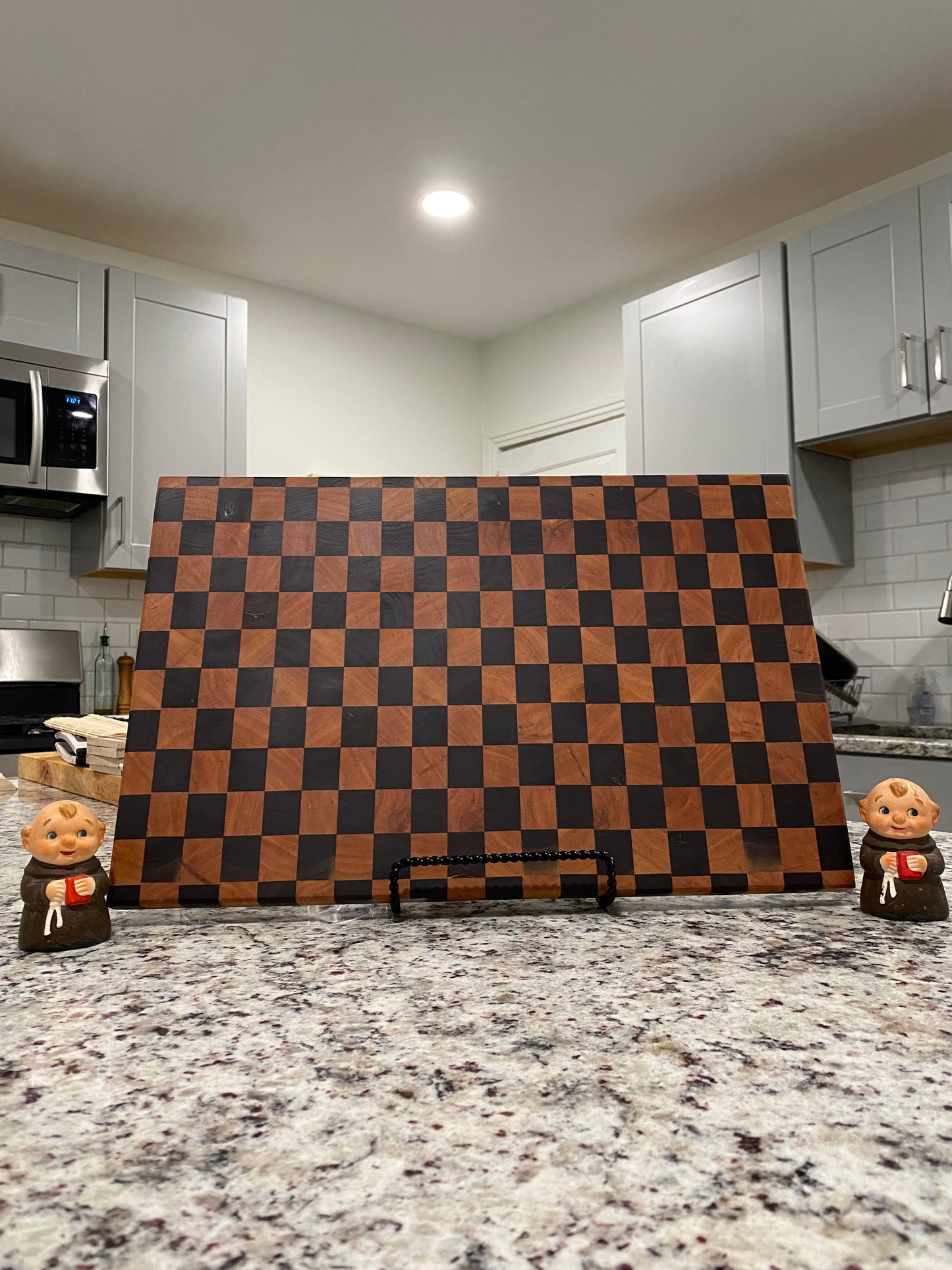 Sold - End Grain Cherry Walnut Checkerboard