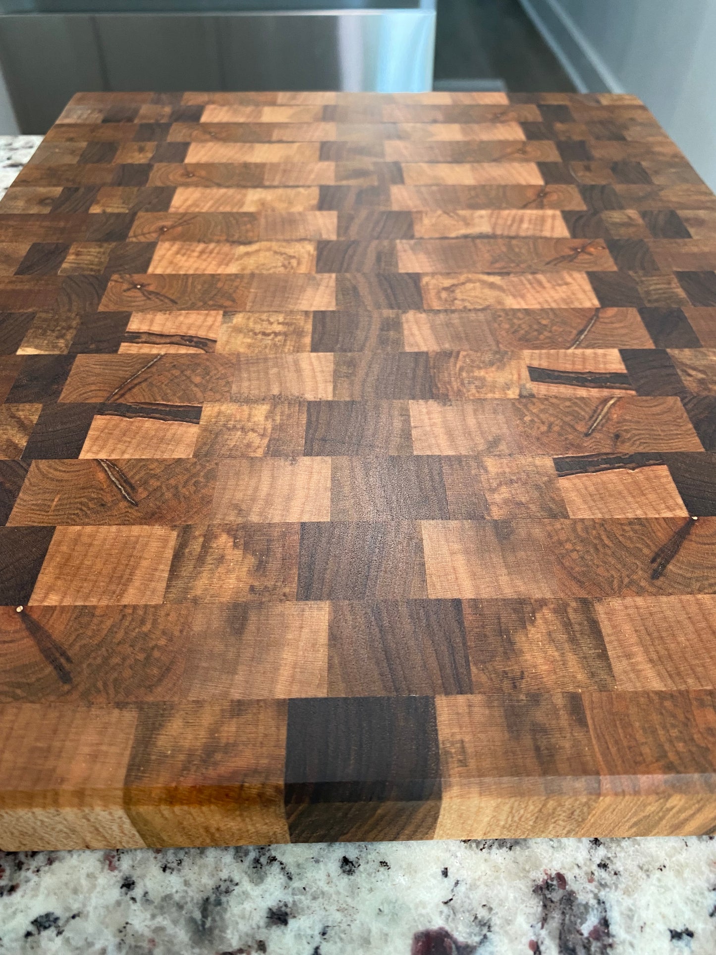 Sold - End Grain English Walnut Ambrosia Maple Mix