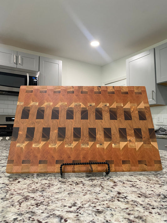 Sold - End Grain Large Alternating Cherry