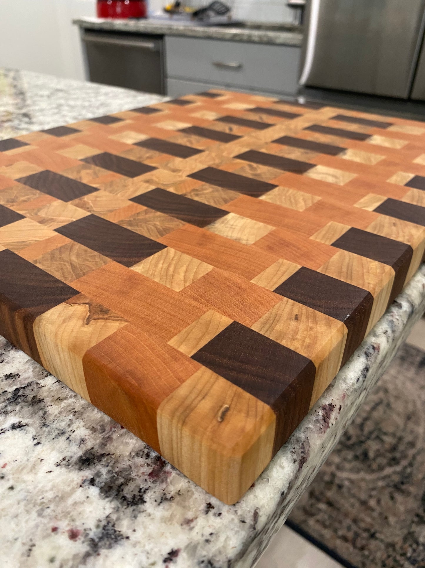 Sold - End Grain Ambrosia Walnut Cherry Accent