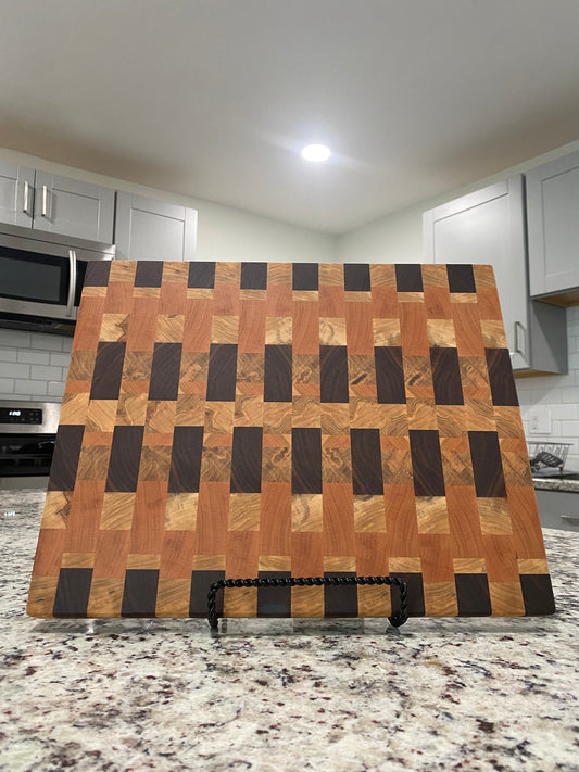 Sold - End Grain Ambrosia Walnut Cherry Accent