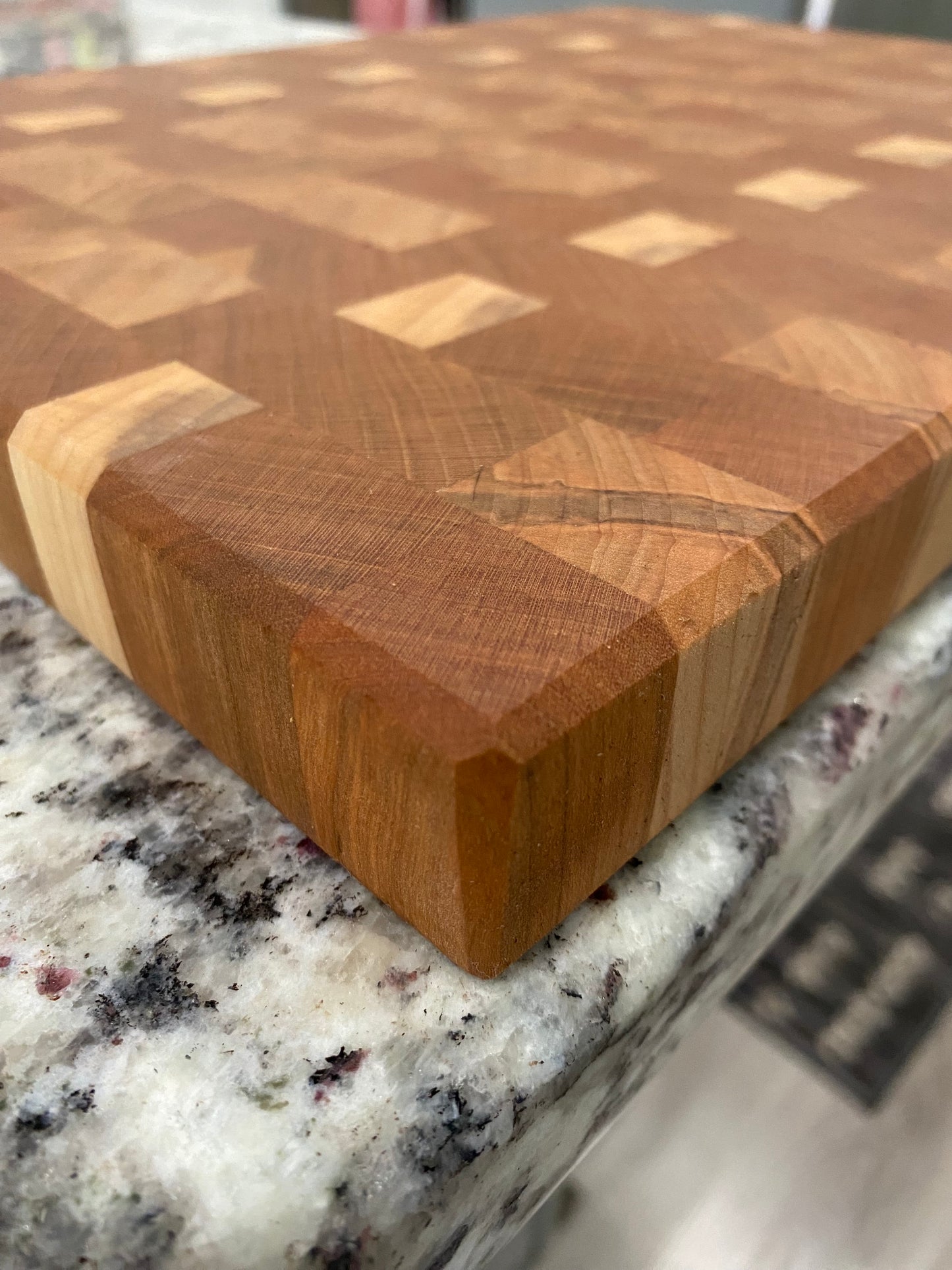 Sold - End Grain Cherry Maple - Heavy Mix