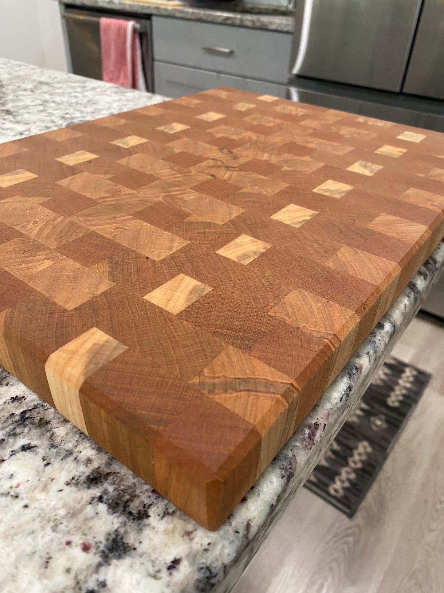 Sold - End Grain Cherry Maple - Heavy Mix