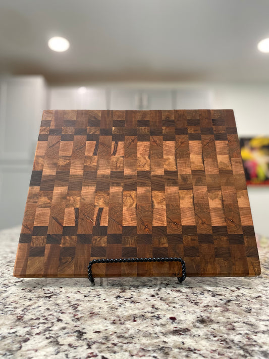 Sold - End Grain English Walnut Ambrosia Maple Mix