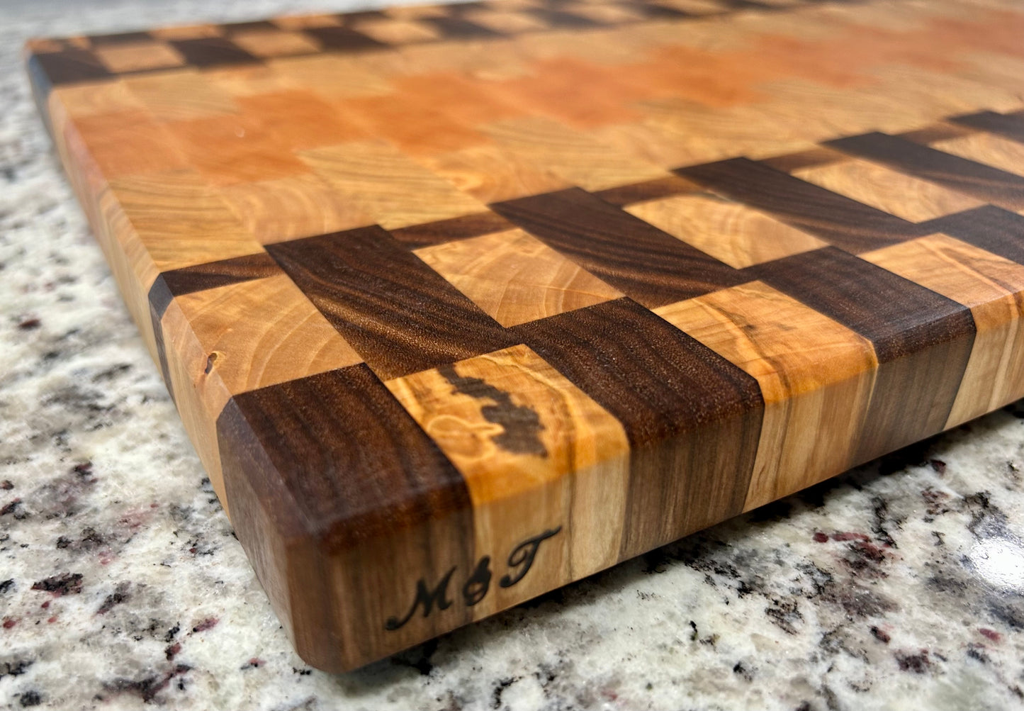 Sold - Large End Grain - Cherry, Ambrosia Maple, and Walnut