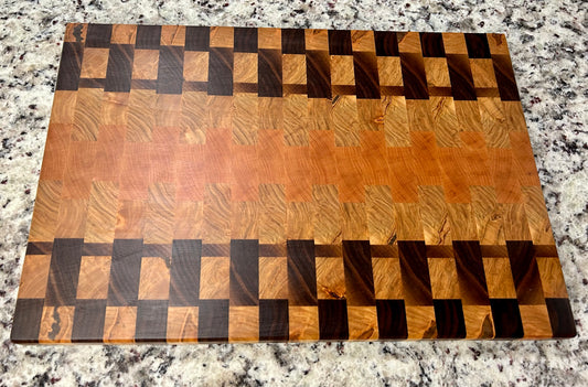 Sold - Large End Grain - Cherry, Ambrosia Maple, and Walnut