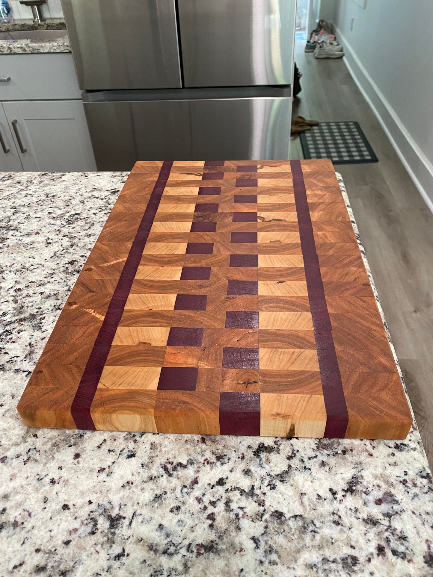 Sold - End Grain Matching Purple Heart