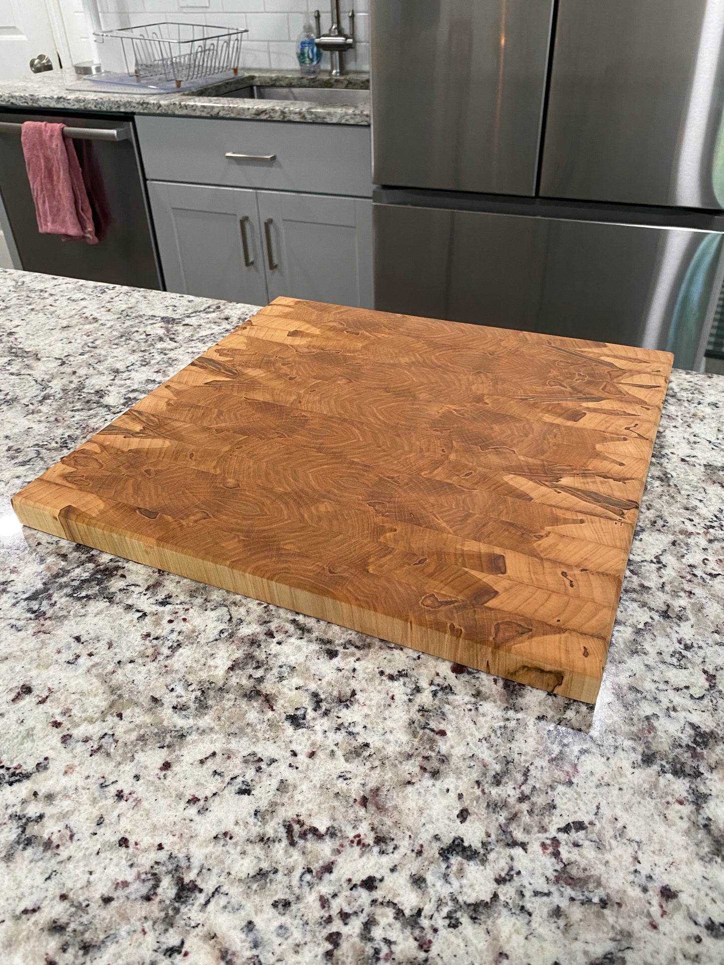 Sold - End Grain Ambrosia Maple Square