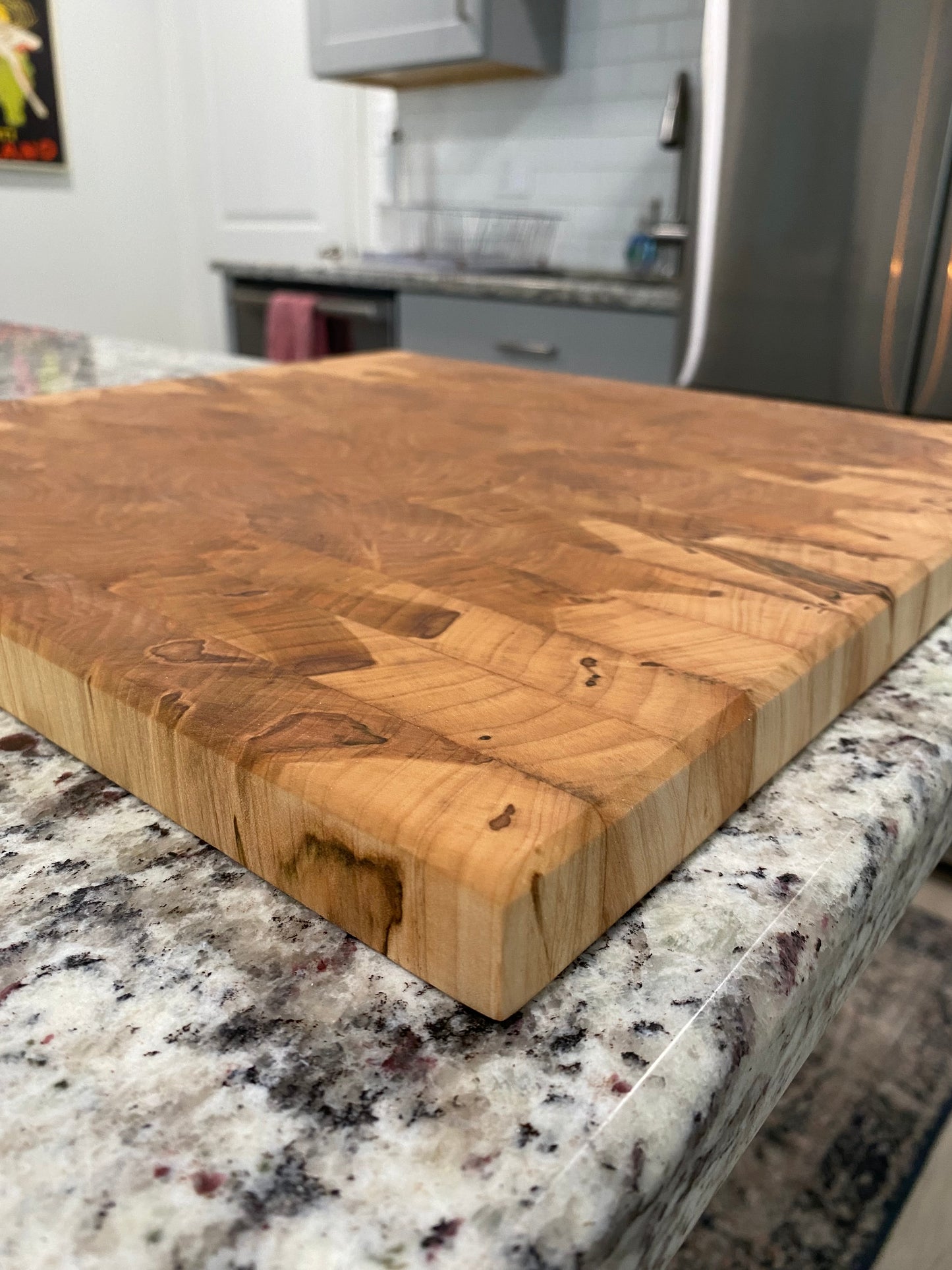 Sold - End Grain Ambrosia Maple Square