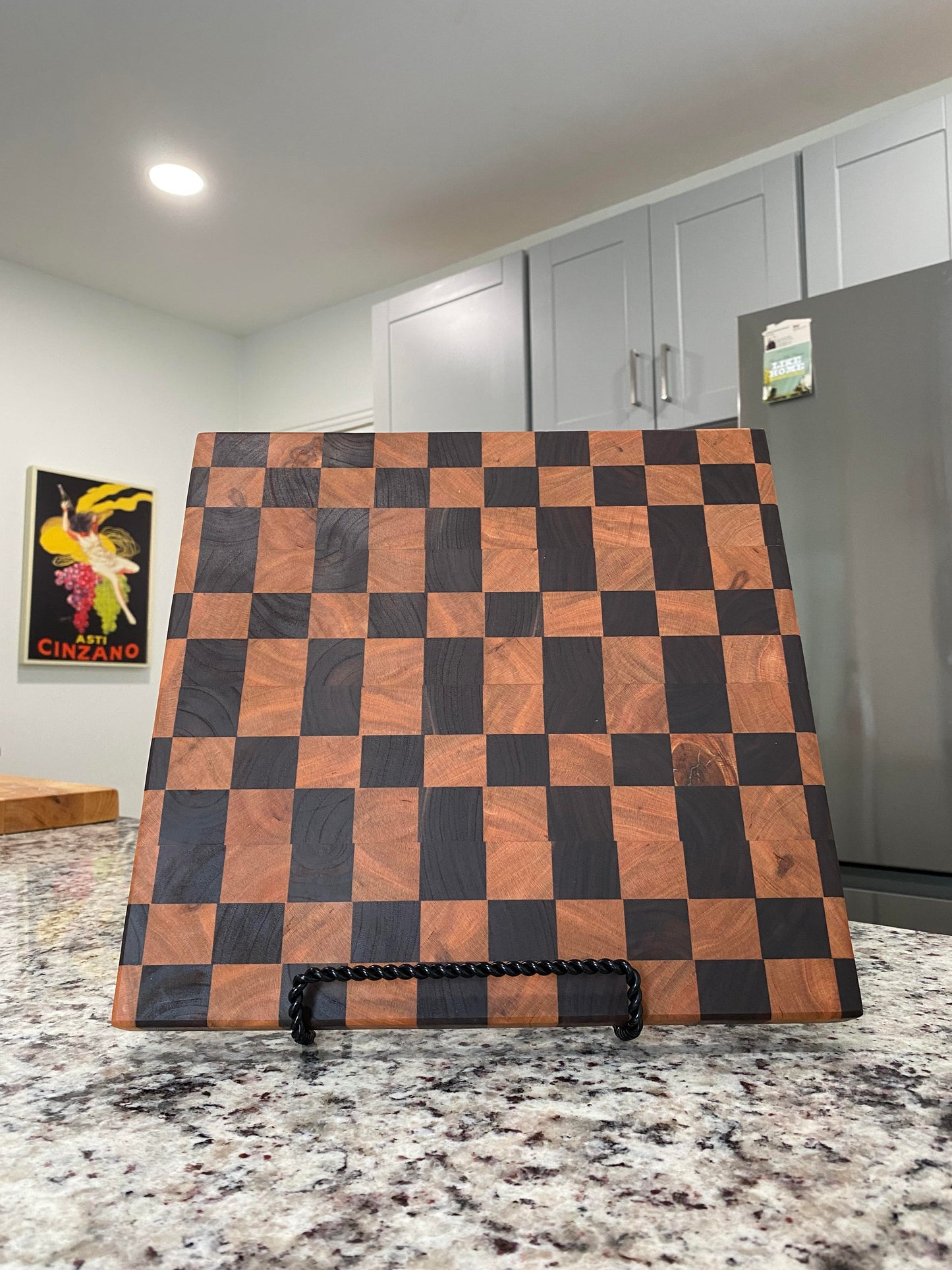 Sold Out - End Grain Cherry Walnut Double Checker