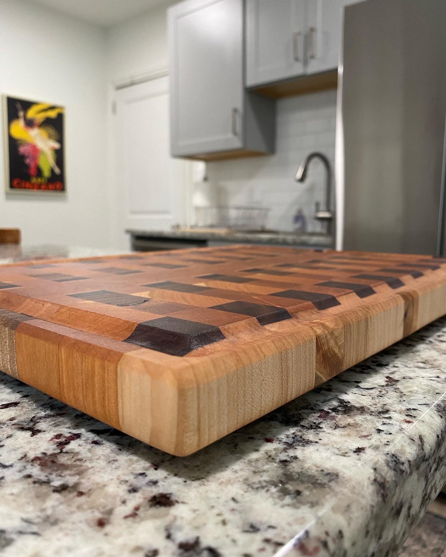 Sold - End Grain Cherry Accented with Juice Groove